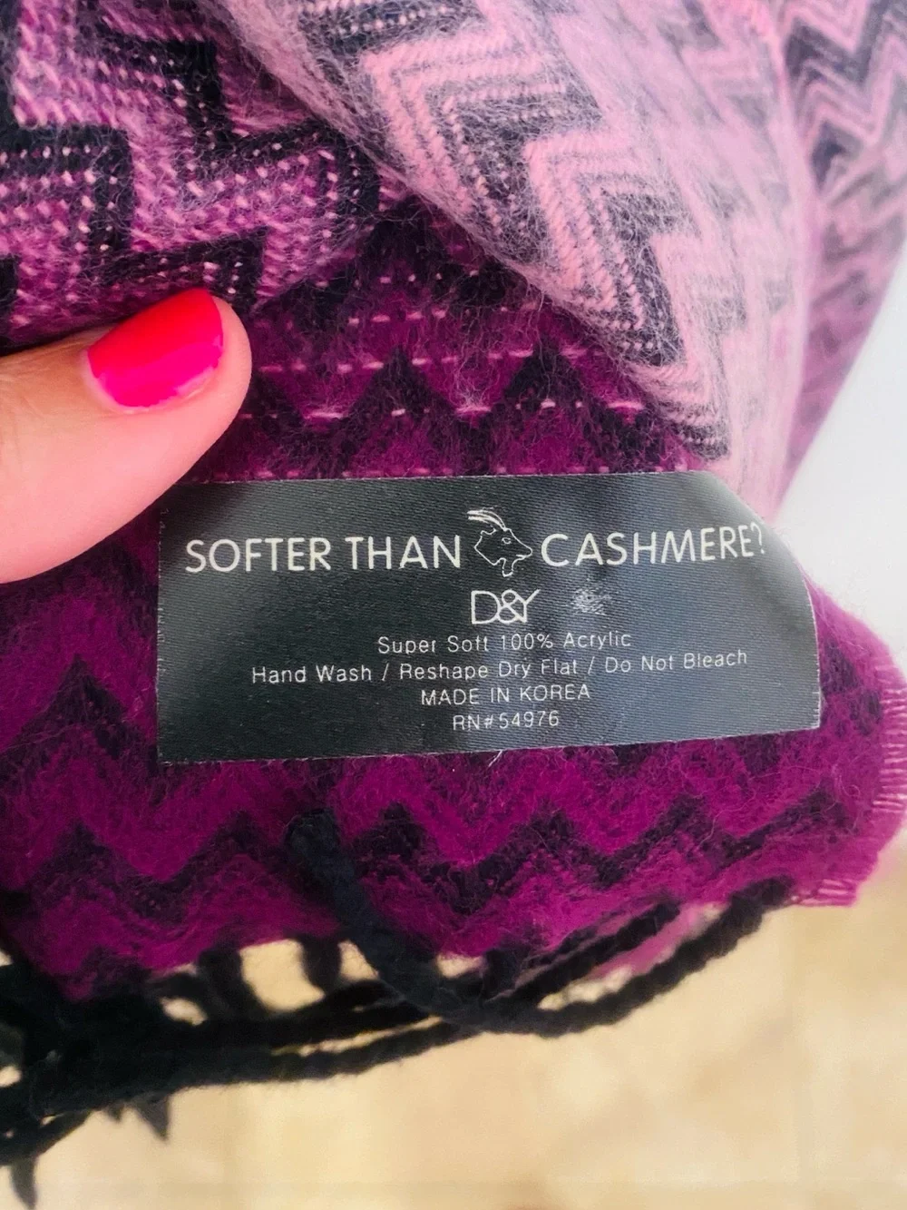 Softer than Cashmere scarf 66x12